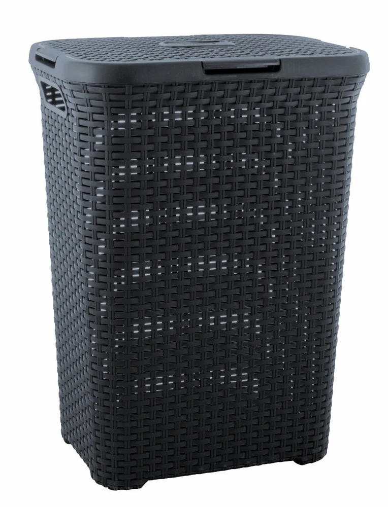 Curver skalbinių dėžė Style, 60 l, tamsiai pilka