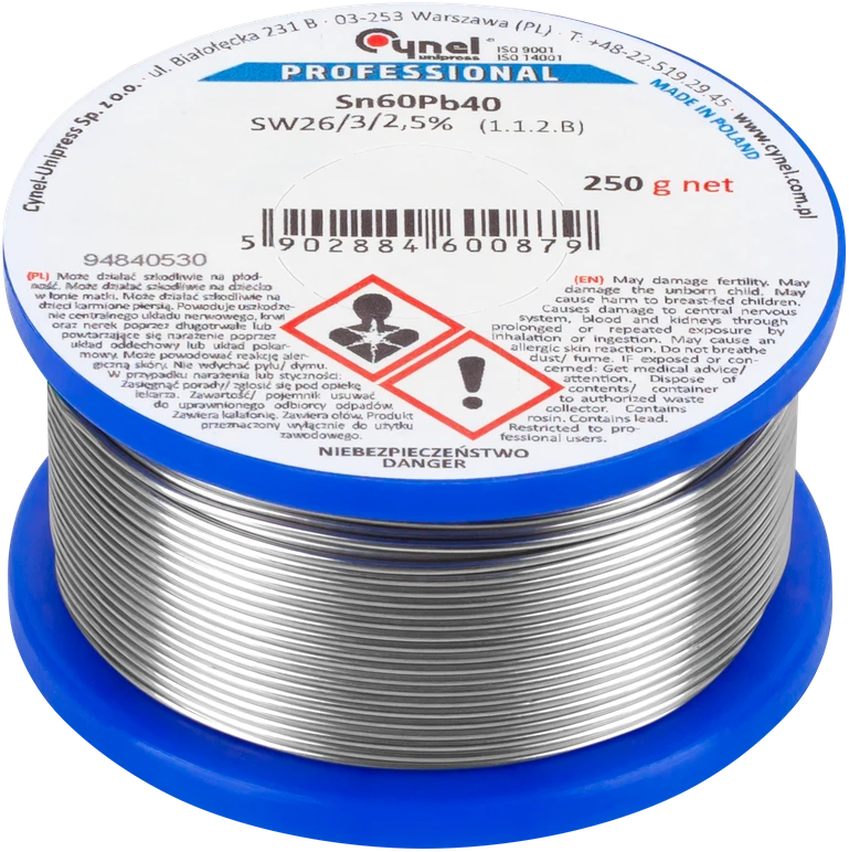 Cyna 3mm/250g Sn60Pb40 CYNEL