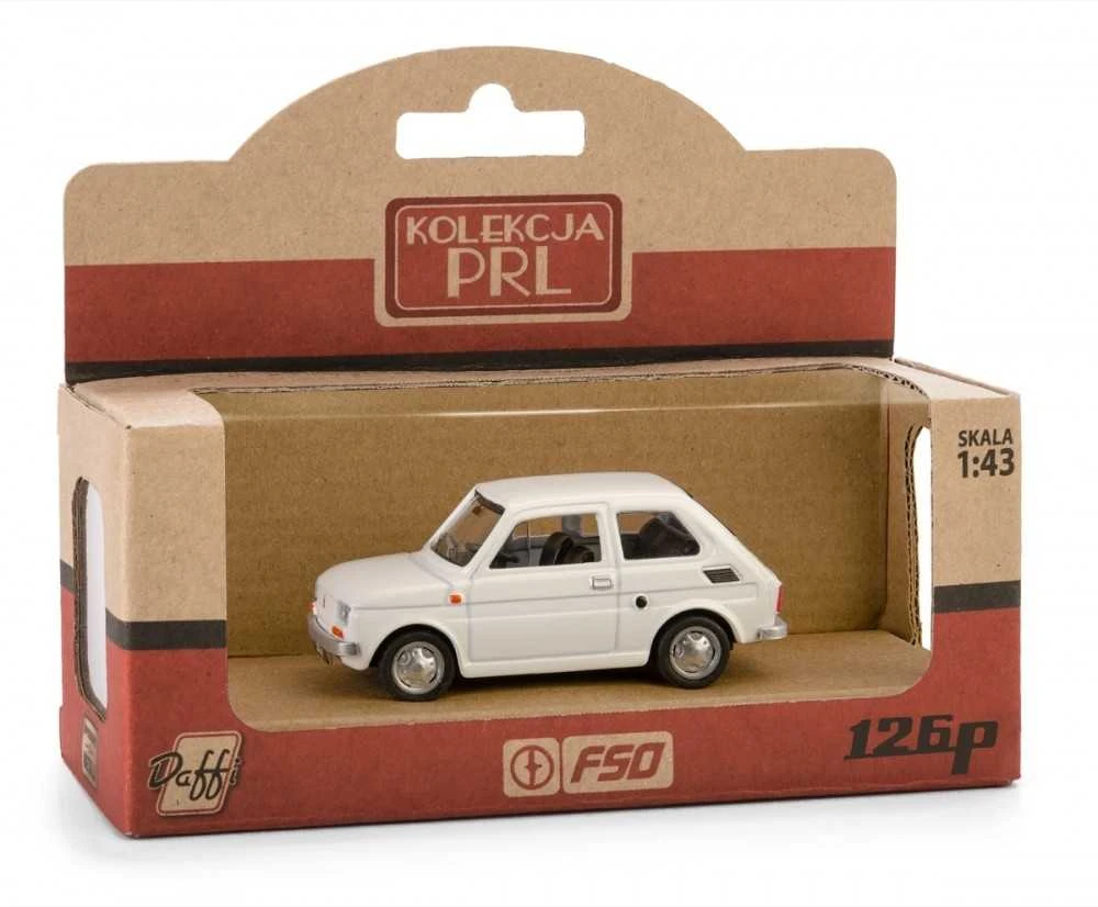 Daffi Važiuoklė PRL Fiat 126p balta