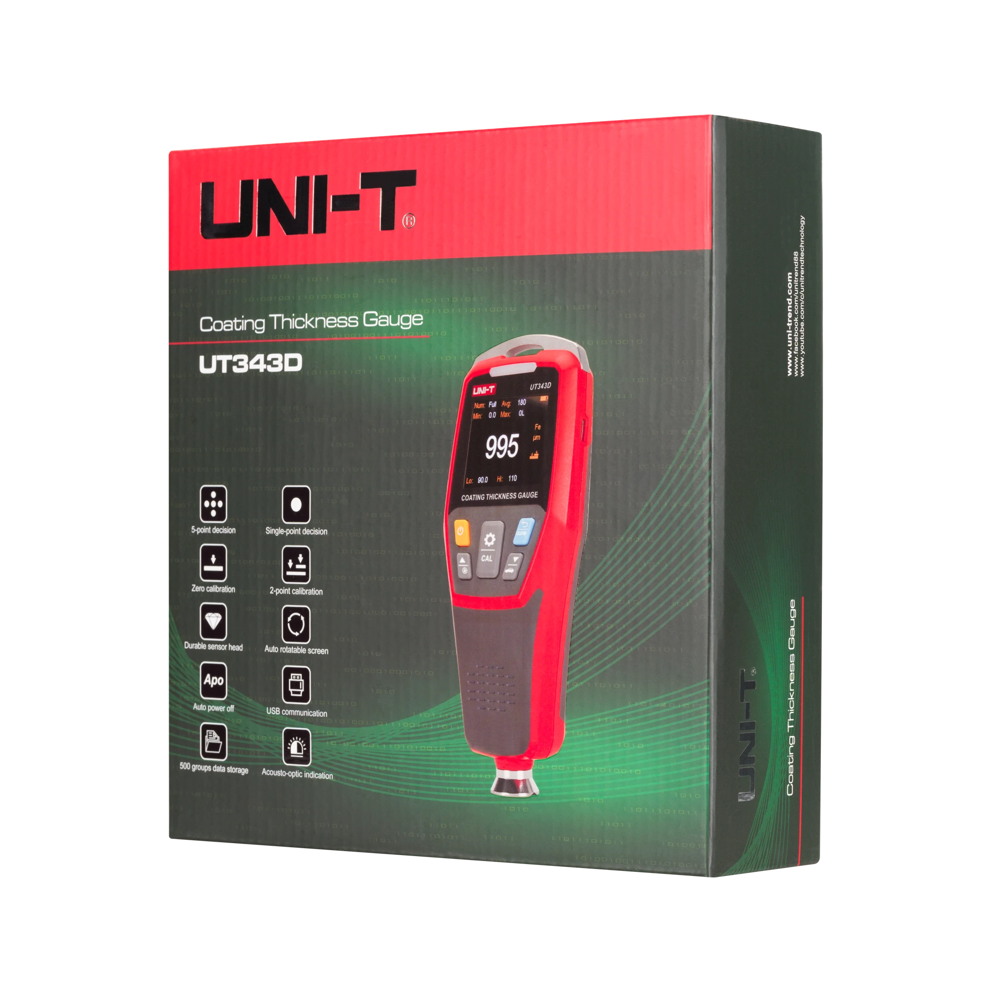 UIT Lako storio matuoklis Uni-T UT343D