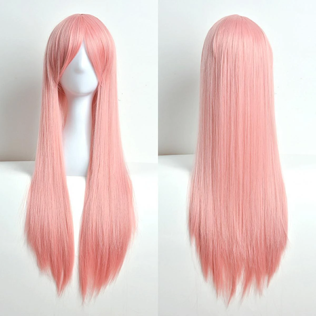 Perukas BQ3D, 80 cm, rožinis, cosplay