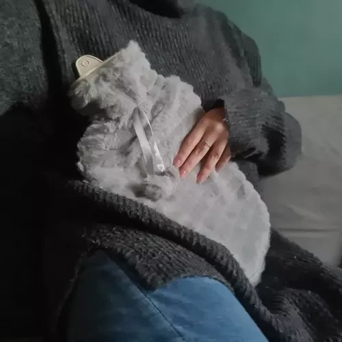 Guminis karšto vandens butelis dangteliu 2000ml ruhhy 19806