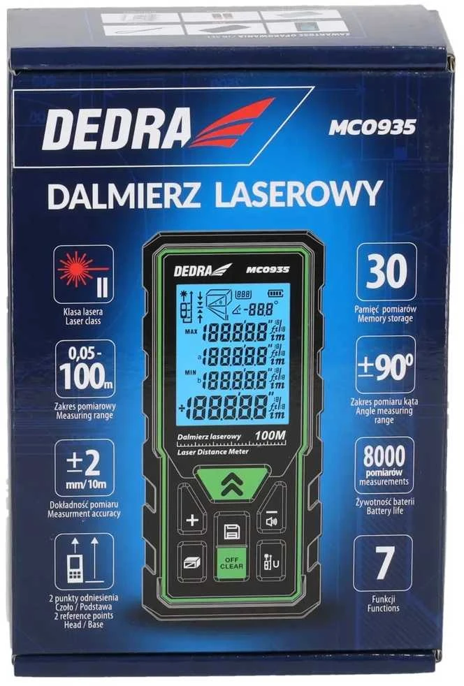 Dedra Lazerinis tolimatis 100m