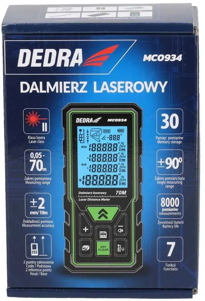 Dedra Lazerinis tolimatis 70m