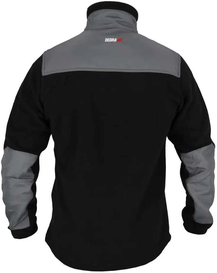 Dedra Bluza, Flisinis džemperis su įdėklais, 280 g/m2, XXL dydis, juodas ir pilkas