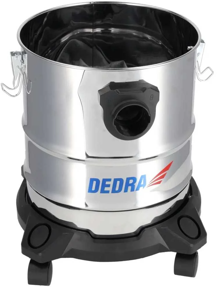 Dedra Dulkių siurblys Statybinis dulkių siurblys skaldai, pelenams, tinkui 1200 W 20 l