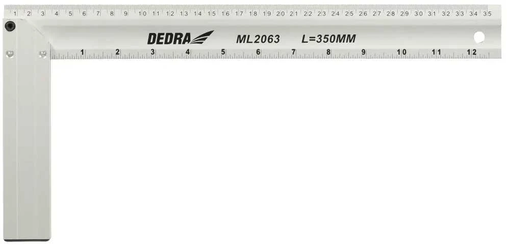 Dedra Kampuotis statybinis 350x160 mm aliuminis