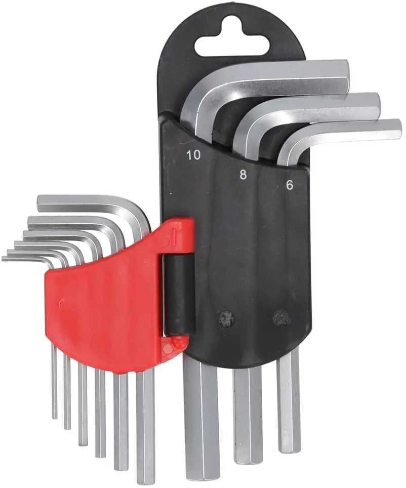 Dedra eiabriauniai raktai trumpi 1510mm rinkinys 9vnt CRV