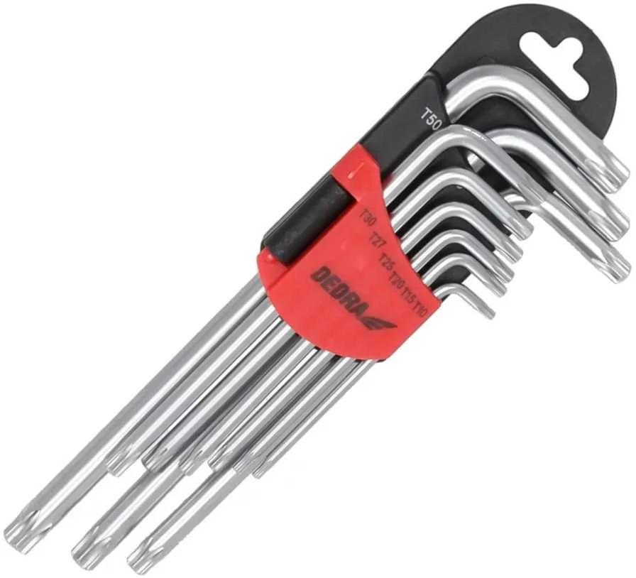 Dedra Torx raktai ilgi T10T50 rinkinys 9vnt CRV