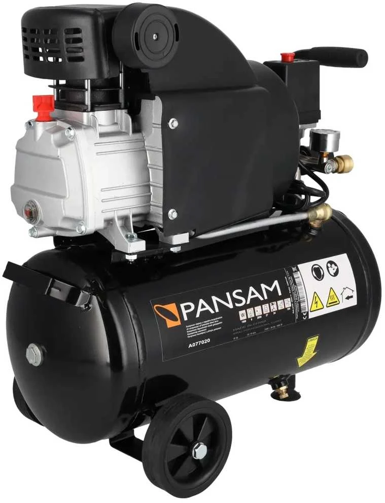 Oro kompresorius 15 KW 8 bar 412lmin resiverio tal 24L 2 slegio manometr 2 greito jungimo movai