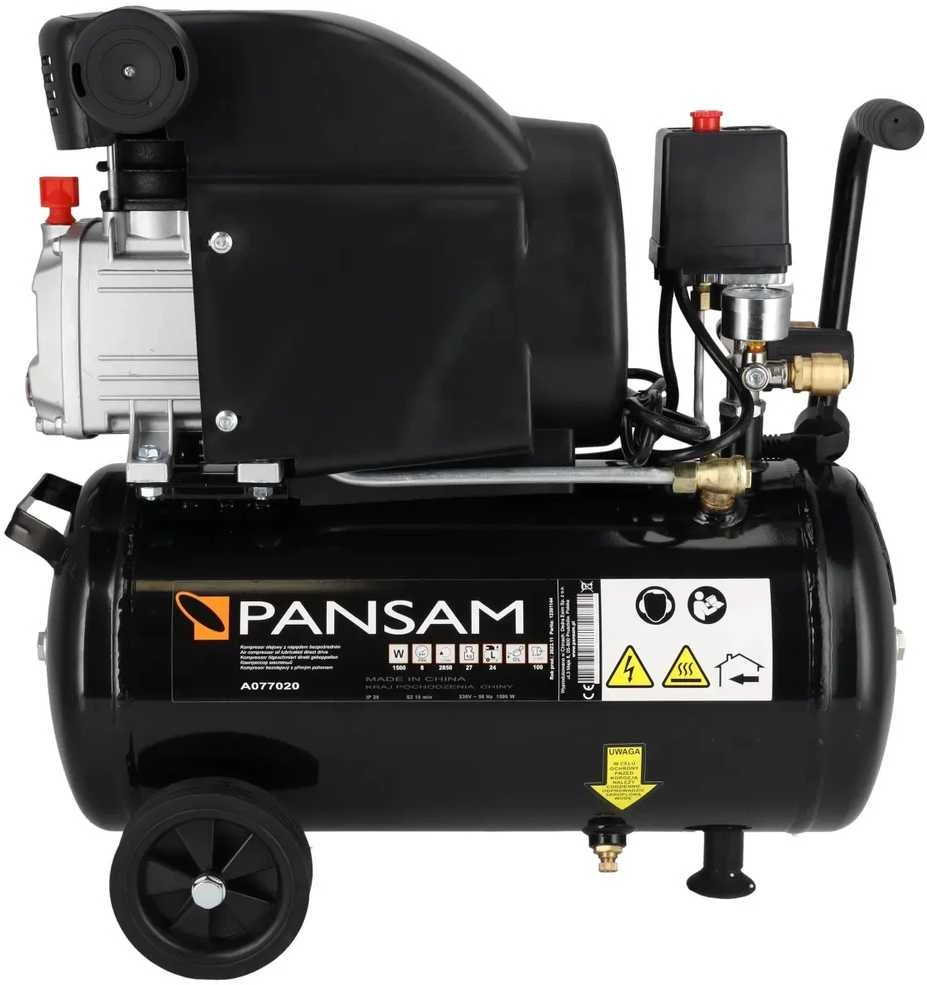 Oro kompresorius 15 KW 8 bar 412lmin resiverio tal 24L 2 slegio manometr 2 greito jungimo movai