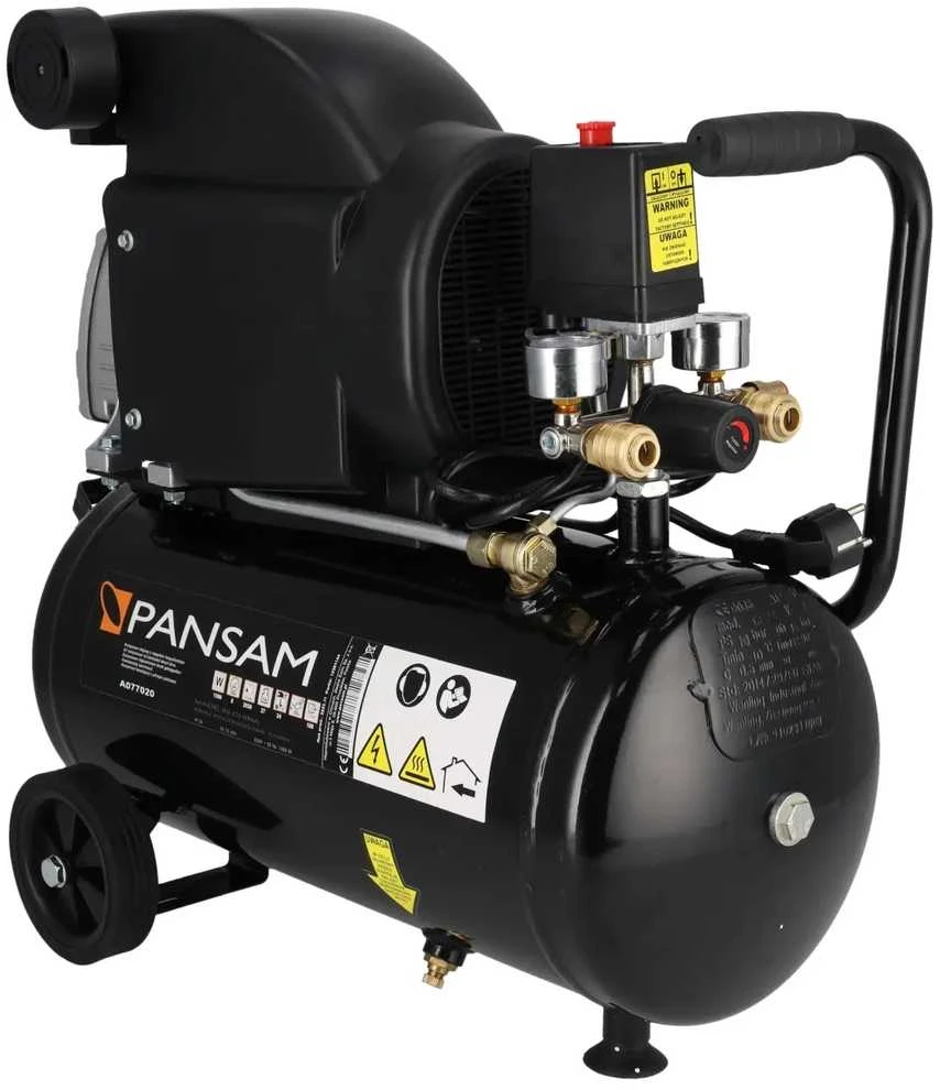 Oro kompresorius 15 KW 8 bar 412lmin resiverio tal 24L 2 slegio manometr 2 greito jungimo movai