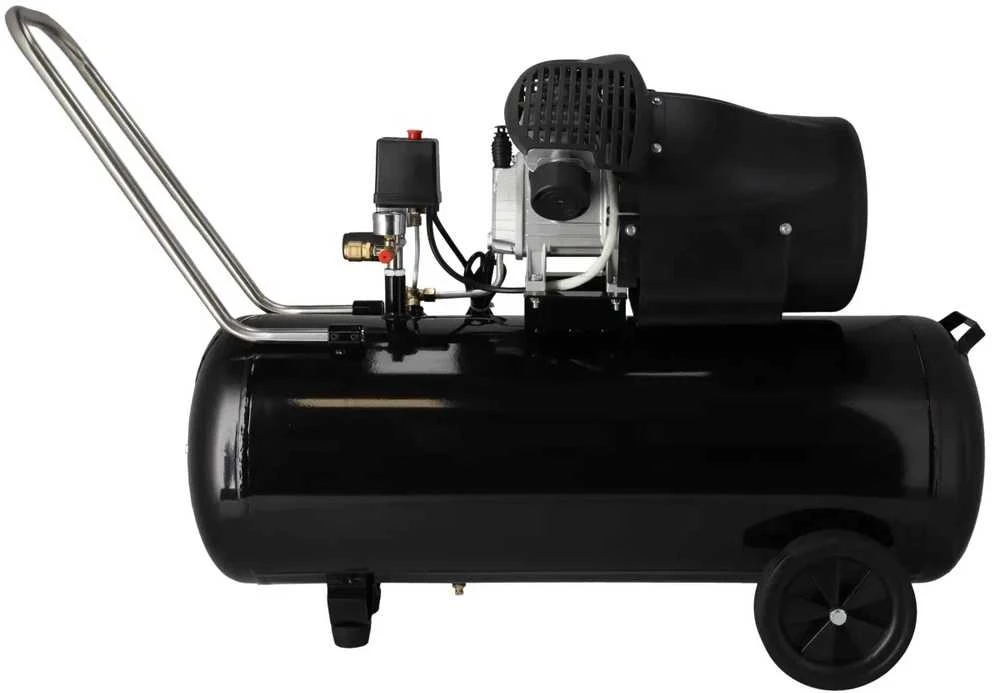 Oro kompresorius 23kW 8 bar 2 cil 412lmin resiverio tal 100L 2 slegio manometr 2 greito jungimo movai