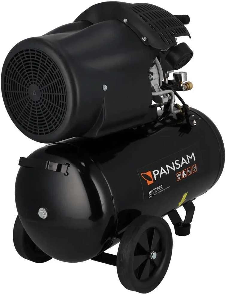 Pansam Oro kompresorius 22 KW 8 bar 2 cil 412lmin resiverio tal 50L 2 slegio manometr 2 greito jungimo movai