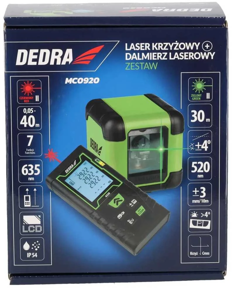 Dedra Kryminis lazeris alias lazerinis tolimatis 40m rinkinys