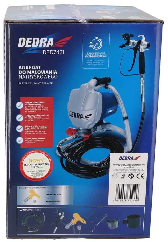 Dedra Daymo agregatas hydrodinaminis 650W 1Lmin arna 75m 205bar