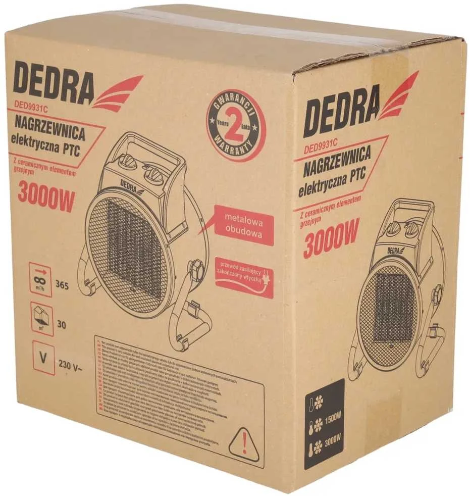 Dedra Elektrinis ildytuvas 30kW PTC