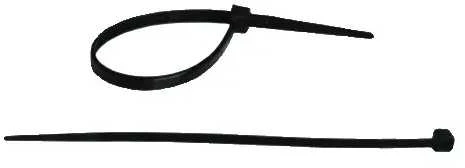 Nylonowe Nailoniniai kabelių raiščiai, juodi, 3,6x140 mm (100 vnt.)