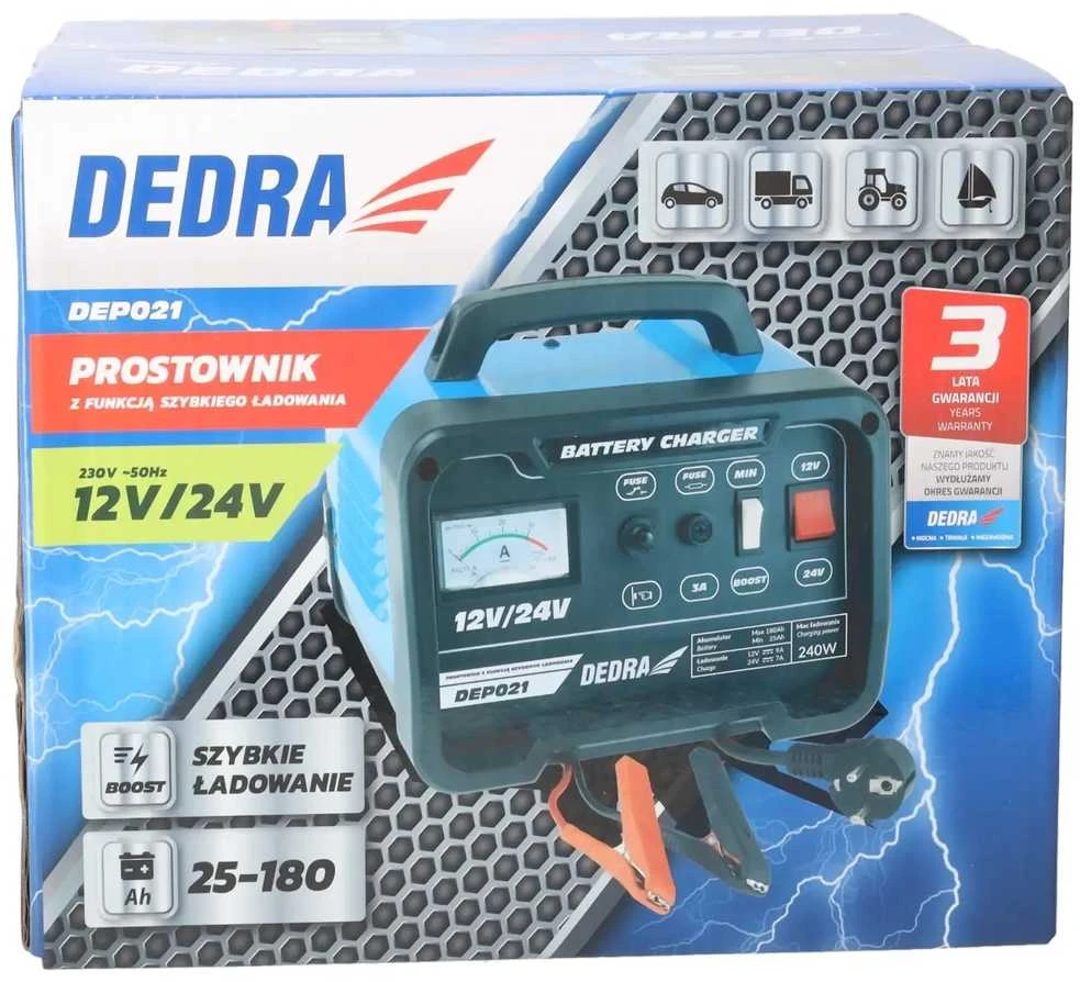 Dedra Sroves lygintuvas su greito ikrovimo funkcija 1224V 25180Ah