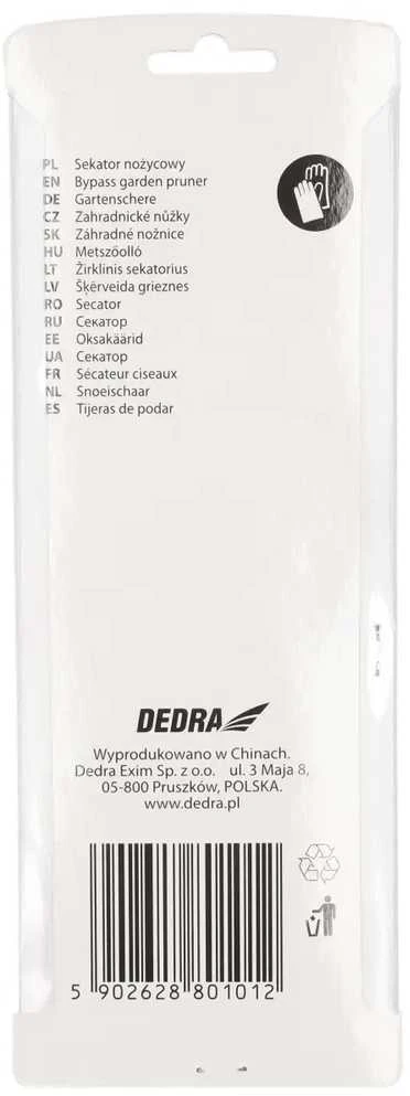 Dedra irklinis sekatorius alioms akoms pjovimo storis maks 20 mm