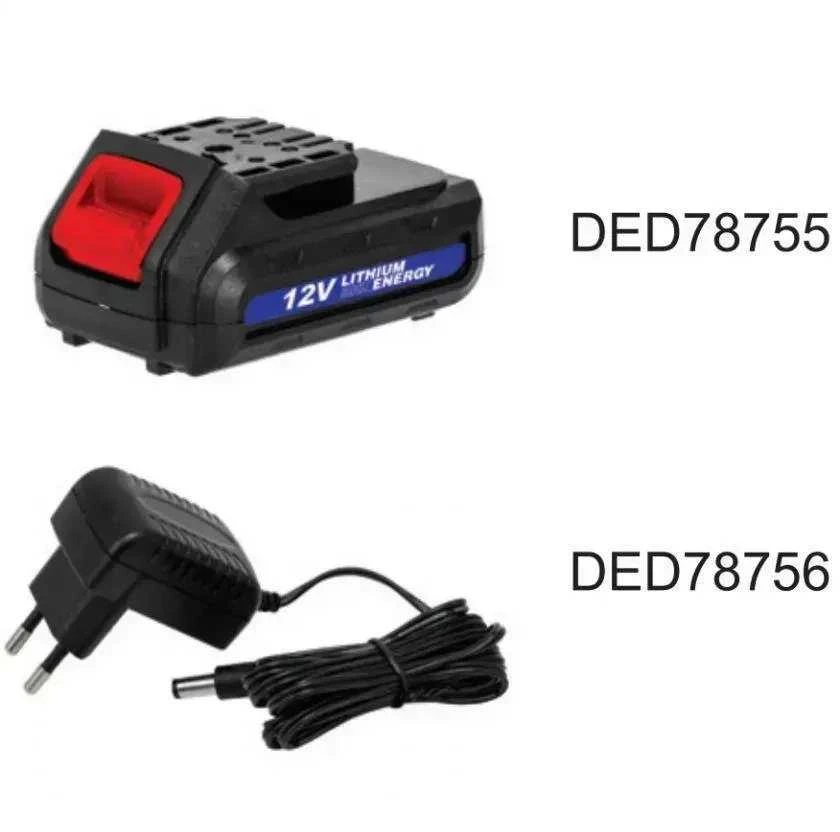 Dedra 12V akumuliatorius ir įkroviklis