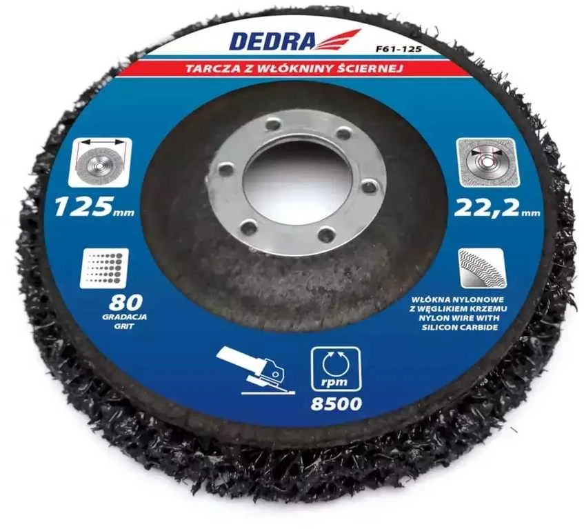 Dedra Diskas su abrazyvine mediaga 125mm angos skersmuo 222mm