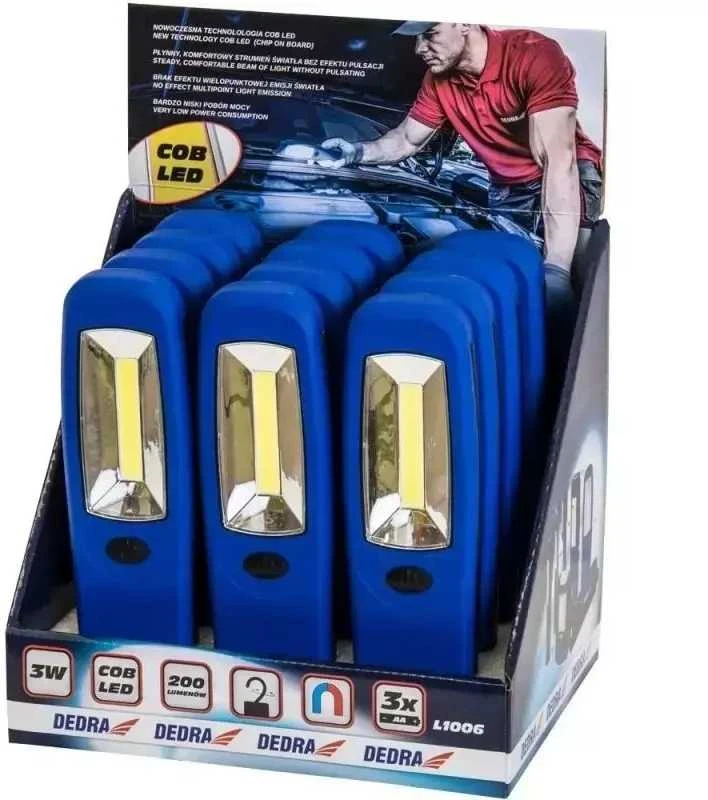 Dedra ibintuvelis 3W COB LED ilgas su elementais