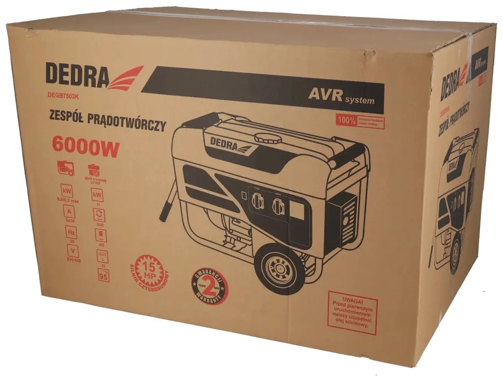 Dedra Elektros energijos generatorius 60kW