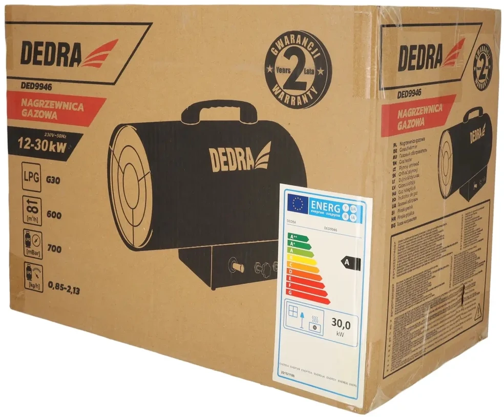 Dedra Nagrzewnica dujinė 12-30kw