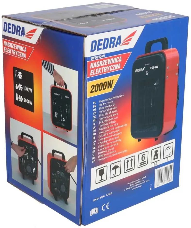 Dedra elektrinis šildytuvas 2000W (DED9920B)