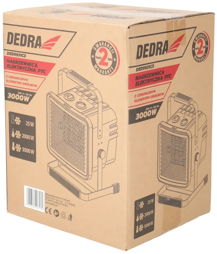 Dedra Elektrinis ildytuvas 30kW PTC