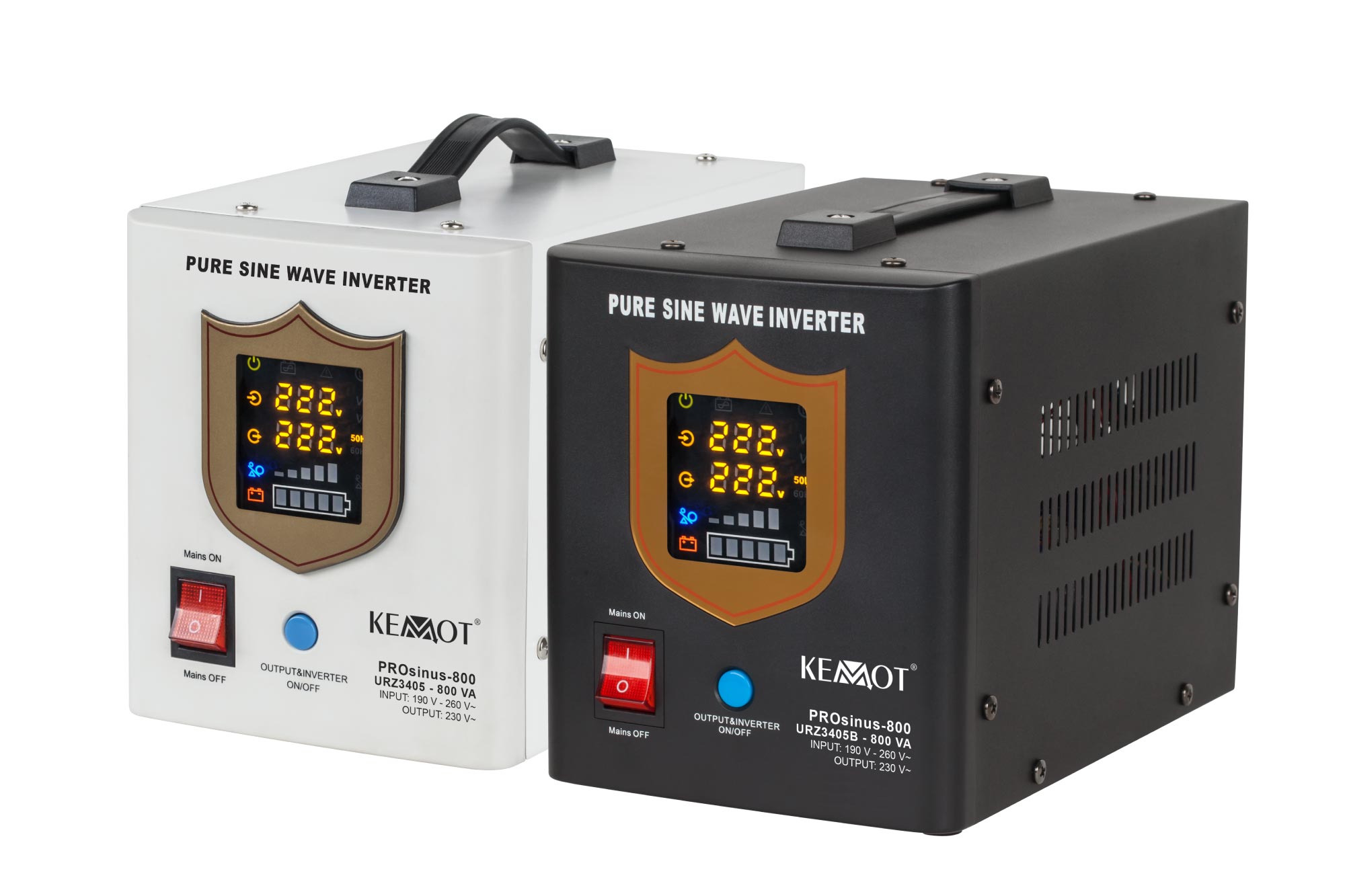 KEMOT PROsinus-800 avarinio maitinimo keitiklis su gryna sinusine banga ir įkrovimo funkcija 12V 230V 800VA / 500W aprašymas - Prekės nuotrauka KEMOT PROsinus-800 avarinio maitinimo keitiklis su gryna sinusine banga ir įkrovimo funkcija 12V 230V 800VA / 500W aprašymas - Prekės nuotrauka
