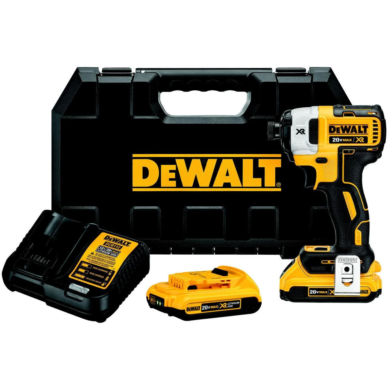 Dewalt Smūginis suktuvas DCF887P2, 18 V (2 x 5Ah) Li-ion XR, bešepetėlinis
