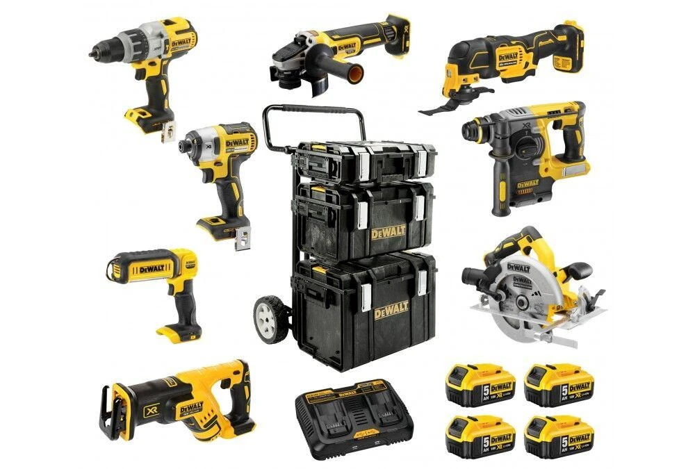 DeWALT DCK853P4 įrankių komplektas su nešiojama sistema