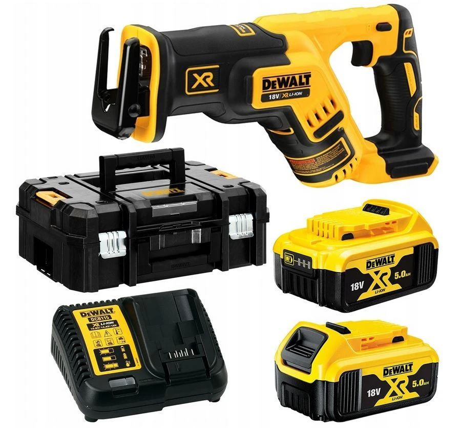 Akumuliatorinis tiesinis pjūklas DeWalt DCS367P2-QW; 18 V; 2x5,0 Ah akum.
