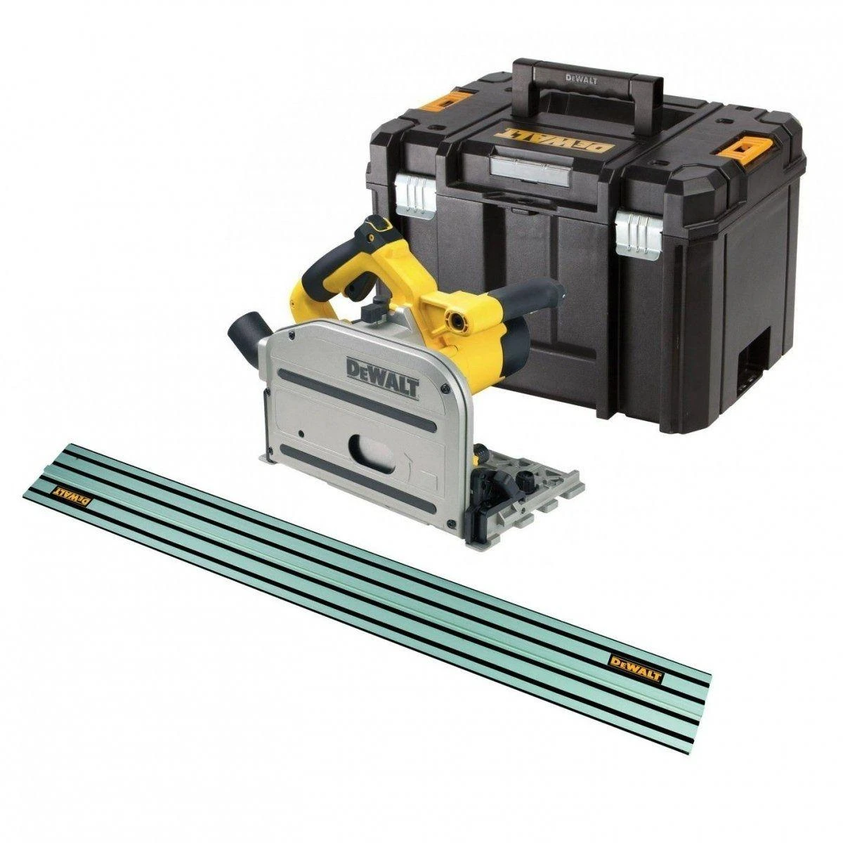 Dewalt elektrinis įleidžiamas pjūklas + kreipiančioji liniuotė, 1,5 m (‎DWS520KTR-QS)