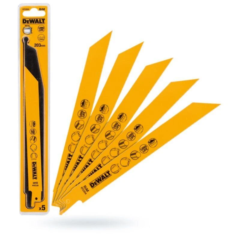 DEWALT BRZESZCZOT DO PIŁY SZABLASTEJ 203x1,4mm S1122EF METAL /5szt.