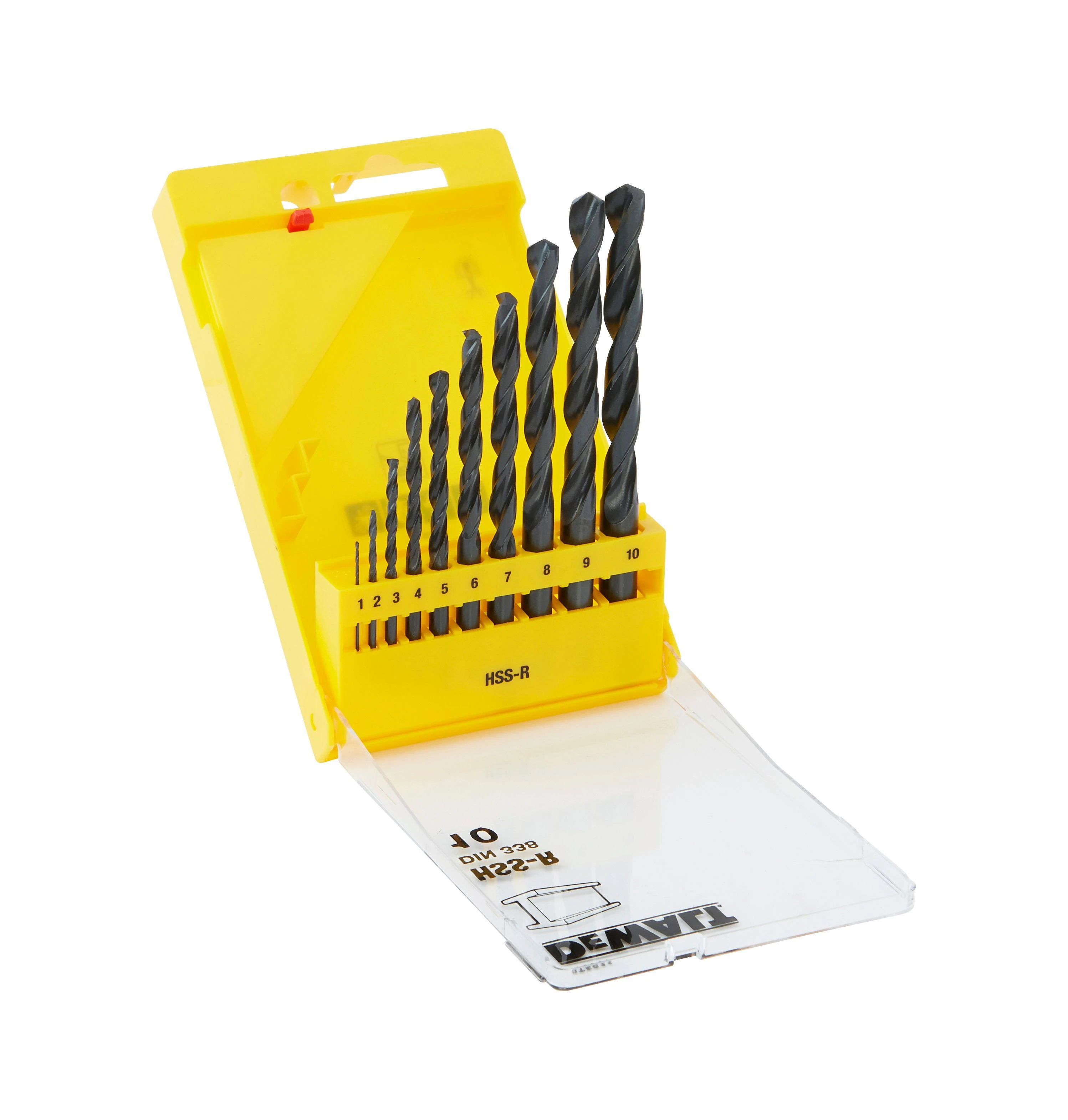 Dewalt grąžtų metalui rinkinys HSS-R 10vnt. 1-10mm DT5911-QZ
