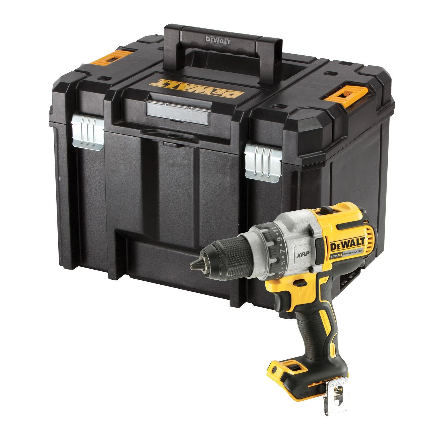 DeWalt suktuvas gręžtuvas DCD991NT-XJ 18V be akumuliatoriaus ir kroviklio, TSTAK lagaminas