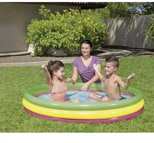 BESTWAY pripučiamas baseinas RAINBOW 152 cm x 30 cm (51103)