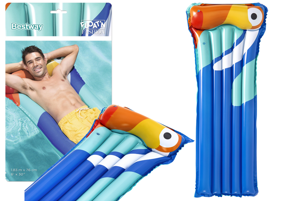 Pripučiamas plaukimo čiužinys Bestway, 183 x 76 cm, mėlynas