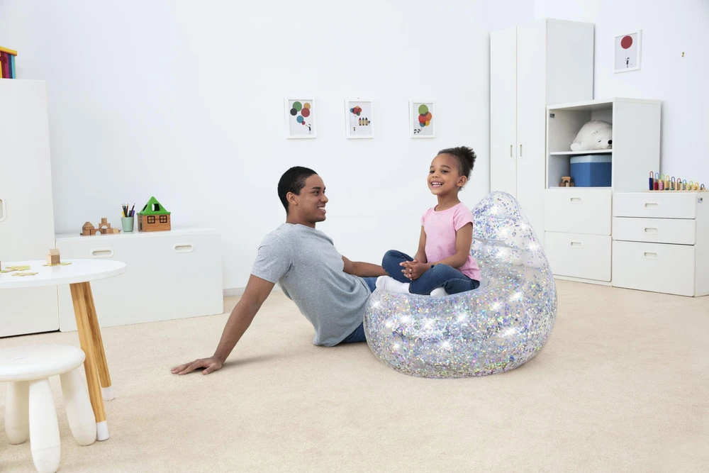 BESTWAY sėdmaišis Glitter Dream, 72cm x 72cm x 64cm, 75105