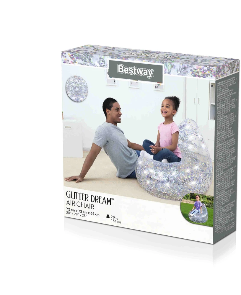 BESTWAY sėdmaišis Glitter Dream, 72cm x 72cm x 64cm, 75105