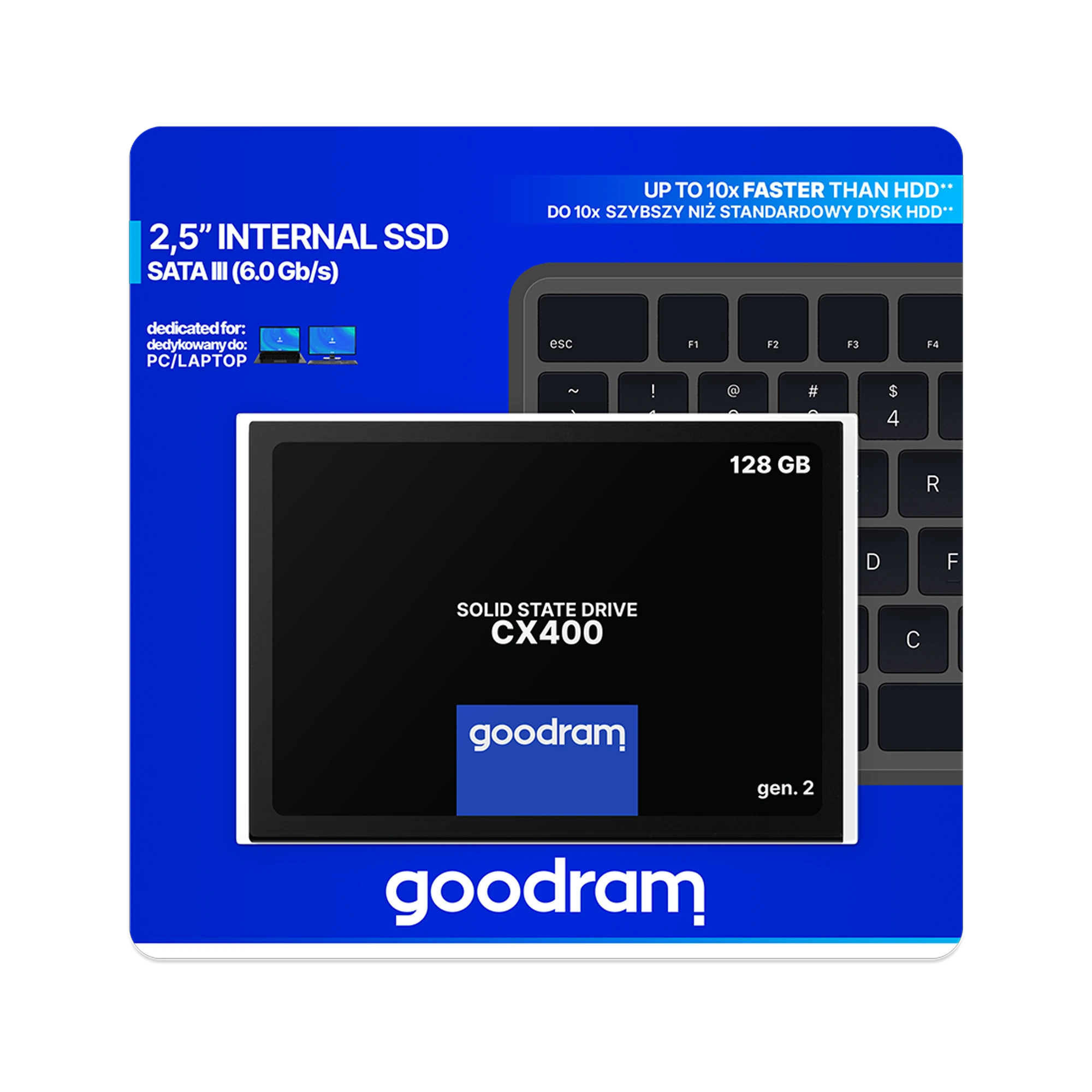 GOODRAM CX400 GEN.2 SSD 128GB SATA3 2,5" 550/450 MB/s