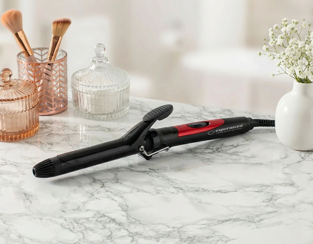 Curling iron for hair Esperanza Scarlett EBL004 (25W, juodos spalvos)