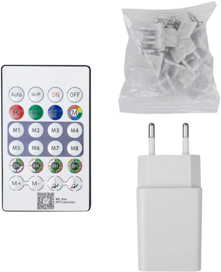 Eco Light Lanksti LED neoninė juosta RGB DC5V USB 5 m