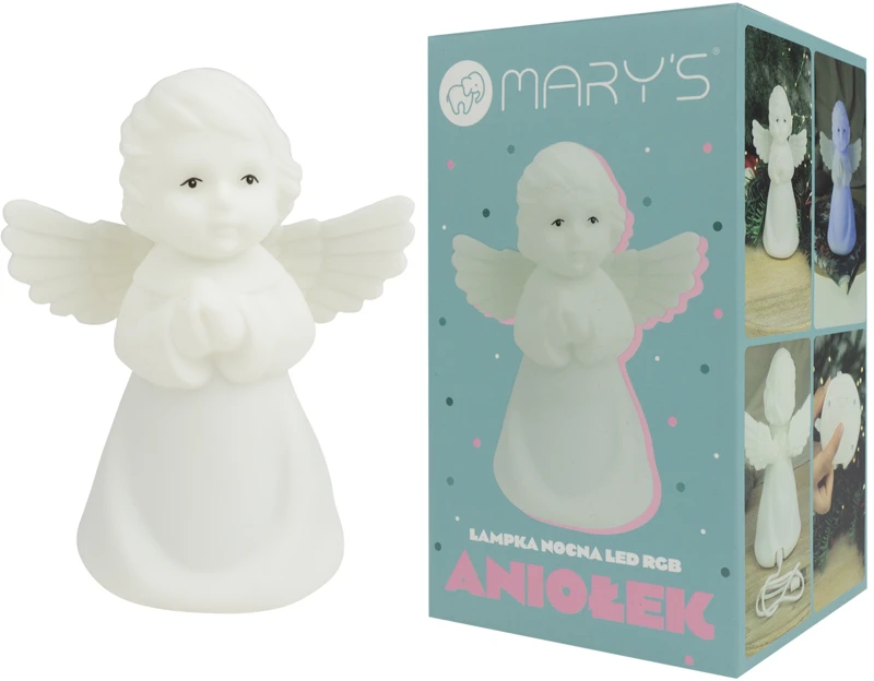 Eco Light Mary’s lampka nocna led aniołek rgb