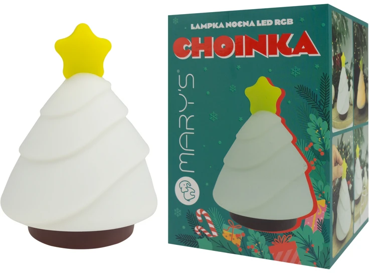 Eco Light Plexido RGB LED Kalėdų eglutės naktinė lemputė