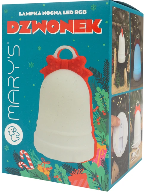 Eco Light Mary’s lampka nocna led dzwonek rgb