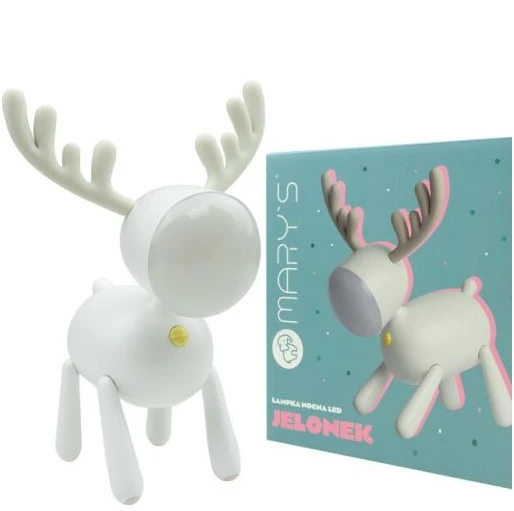 Eco Light Mary’s lampka nocna led jelonek balta